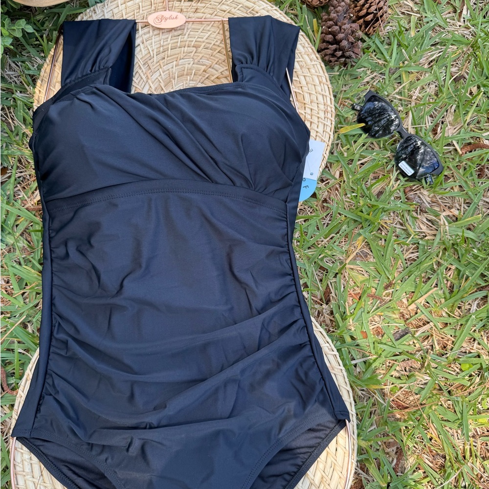 Black One-Piece Swimsuit